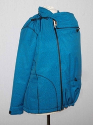 Šanami - Softshellová bunda pro nošení dětí 3v1 zimní - petrolejová - melír