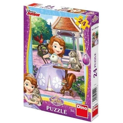 Dino - Sofia a zvířátka - puzzle 24 dílků