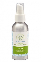 Bio krém na opalování s pumpičkou Simple SPF 30