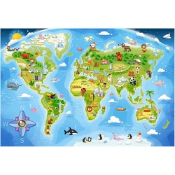 Puzzle Castorland MAXI 40 dílků - Mapa světa