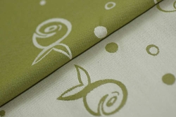 Šátek na nošení miminek a dětí ŠaNaMi - Rybičky - khaki zelená