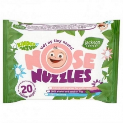 Vlhčené kapesníčky na rýmu Nose Nuzzles (bio)