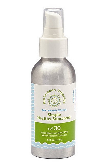 Bio krém na opalování s pumpičkou Simple SPF 30
