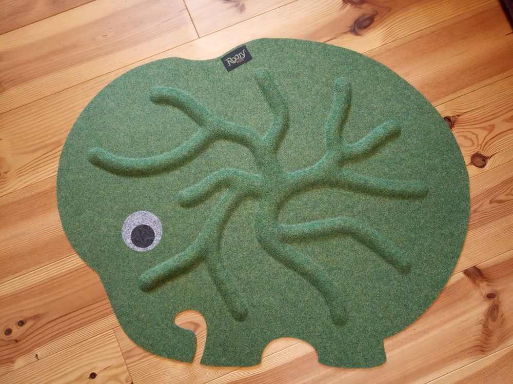 RootyRUG - Kořenový koberec KIDS – Zelený - Elephant Green
