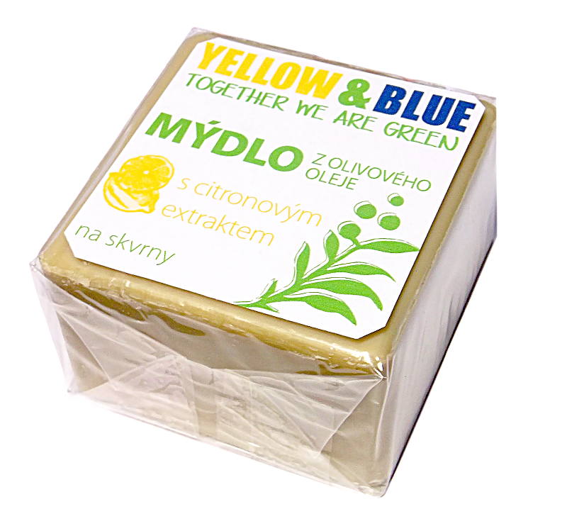 YELLOW & BLUE - Mýdlo na skvrny z olivového oleje s citronovým extraktem